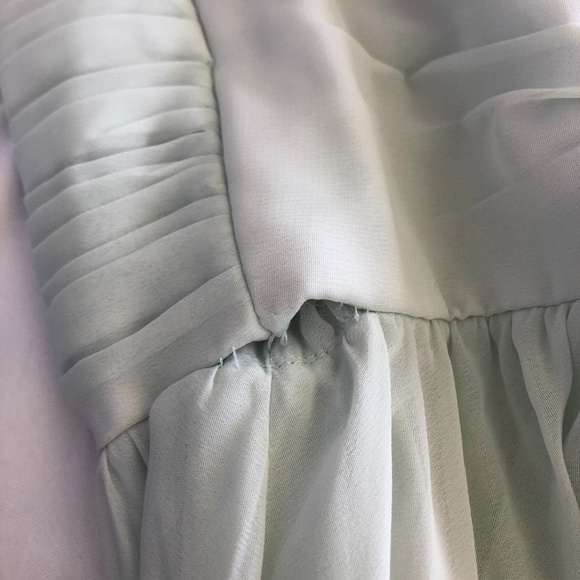 Alfred Angelo Mint Green Maxi Bridesmaid Women's Dress - Picture 12 of 15